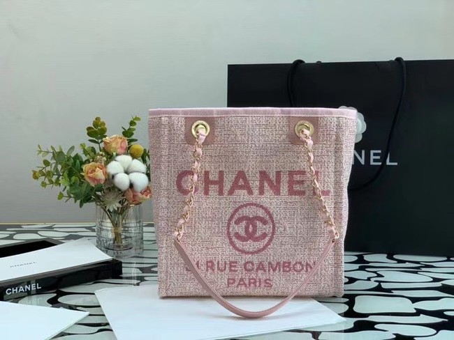 Chanel small Shopping bag A66940 pink