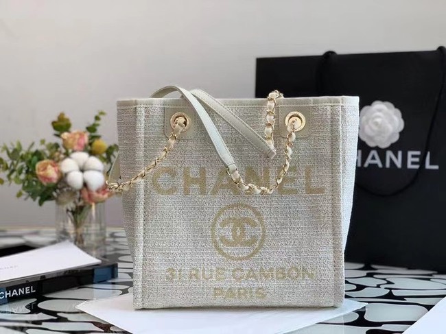 Chanel small Shopping bag A66940 white