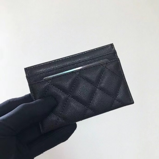 Chanel card holder Calfskin AP2039 black