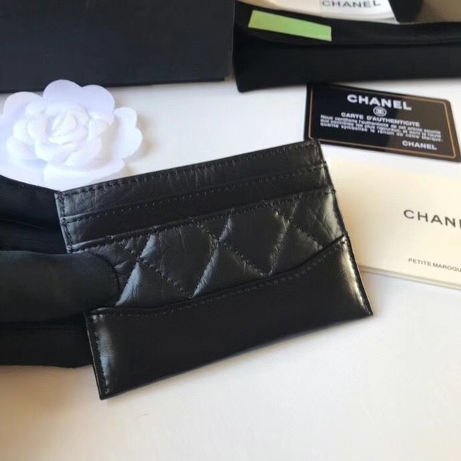 Chanel classic wallet Calfskin & Gold-Tone Metal A84368 black