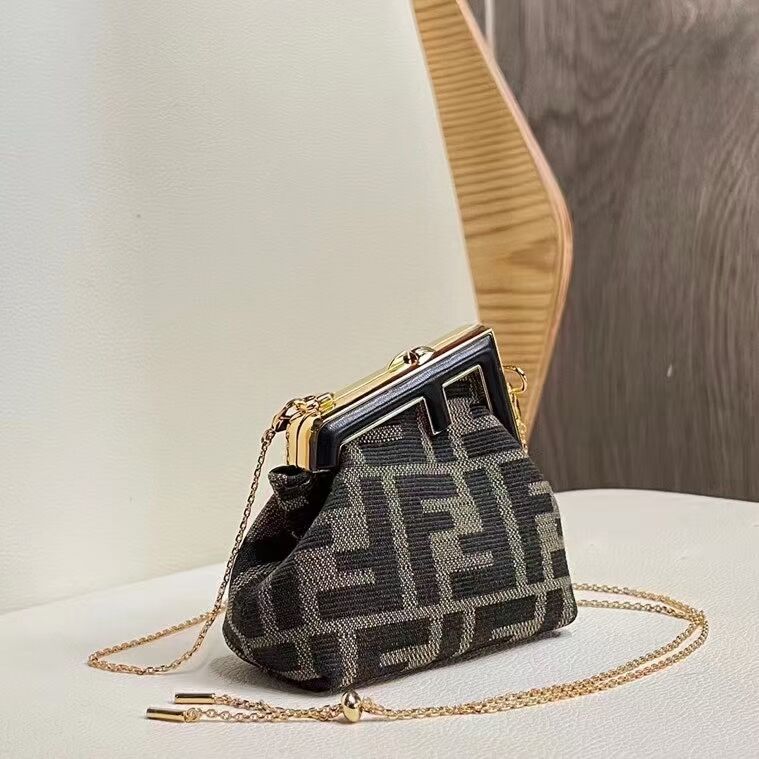 FENDI FIRST mini fabric bag 5FB2321 black