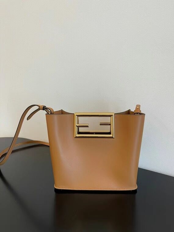 FENDI WAY small leather bag 5FB6846 brown