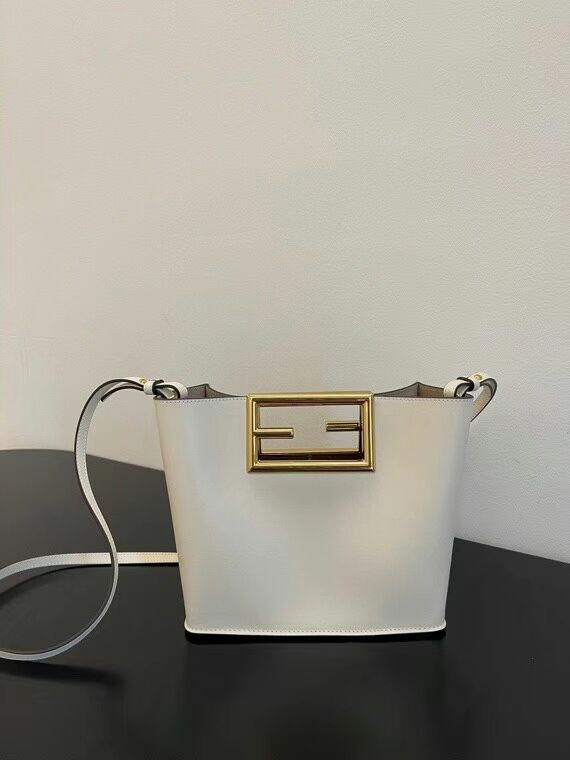 FENDI WAY small leather bag 5FB6846 white