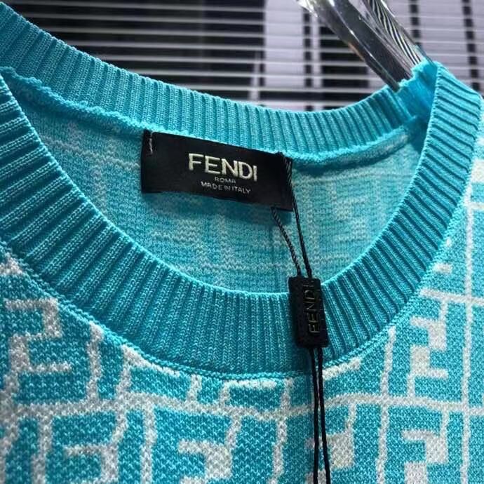 Fendi Top Quality Fashion Dress FF11532 Blue