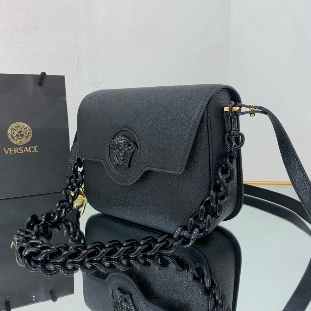 Versace Original medium Calfskin Leather Bag FS1067A black