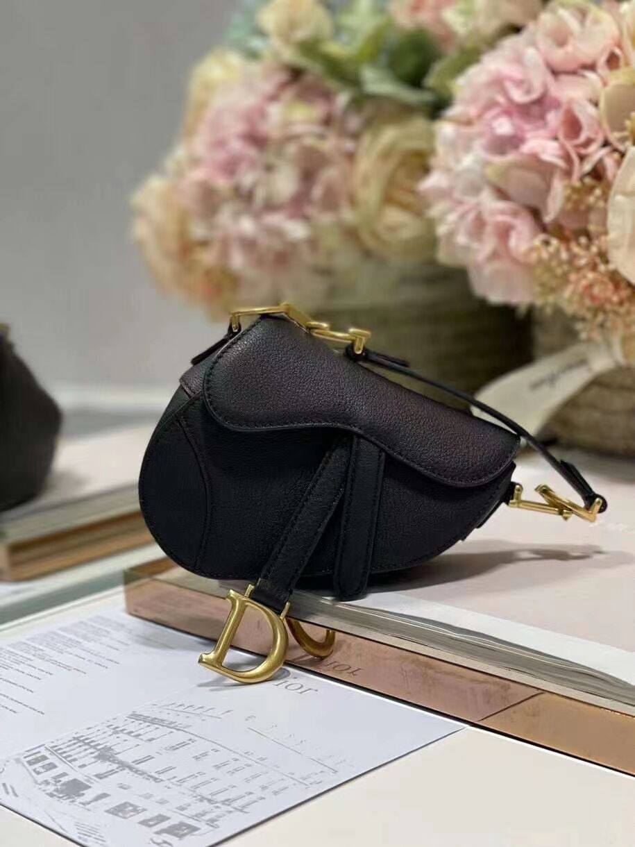 DIOR SADDLE BAG mini Goatskin C8160 black