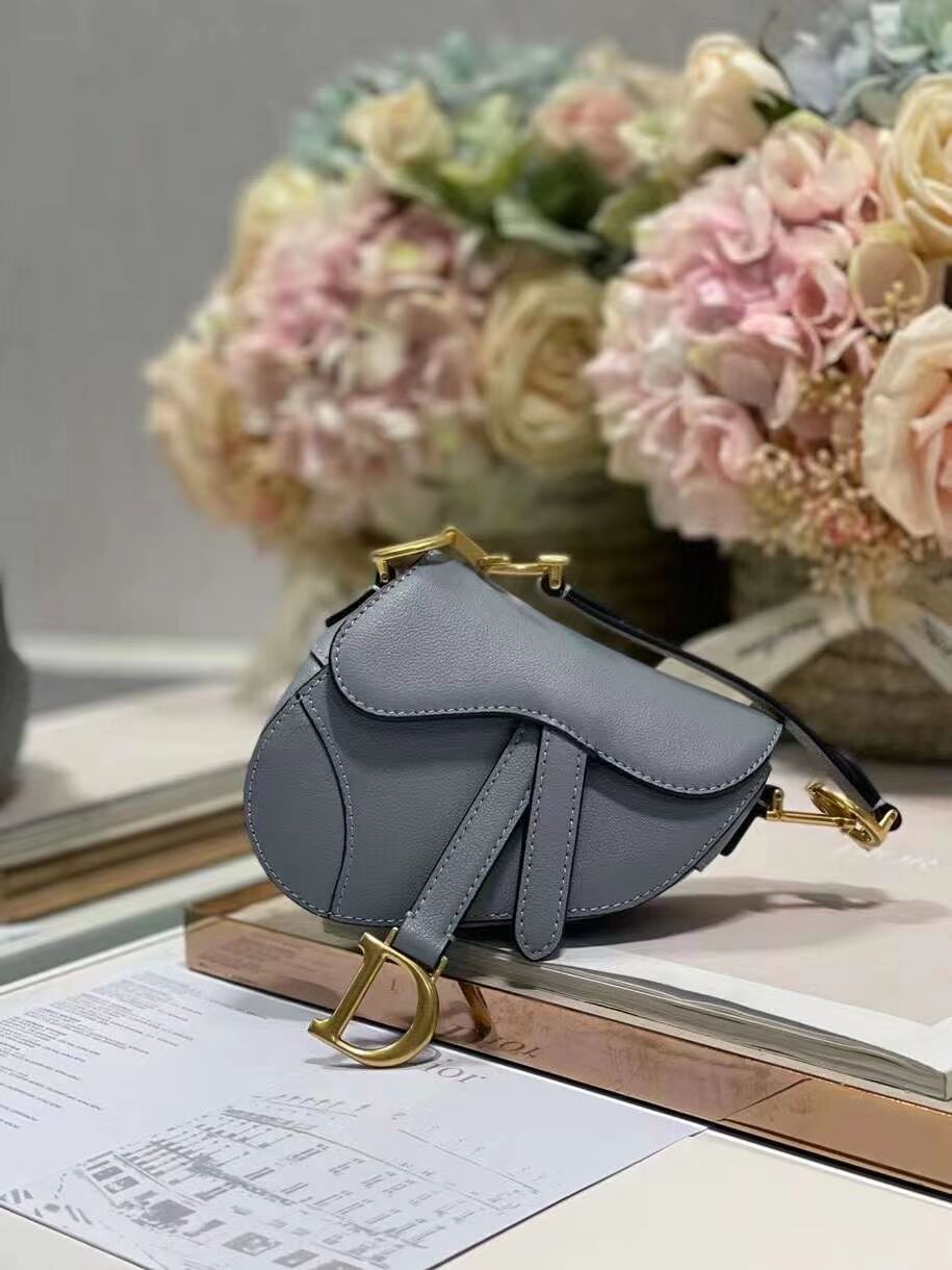 DIOR SADDLE BAG mini Calfskin C8160 blue