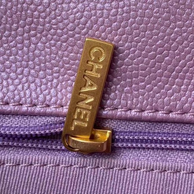 Chanel Flap Shoulder Bag Grained Calfskin AS2855 pearl rose