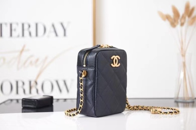 Chanel mini Shoulder Bag Grained Calfskin AS2857 black