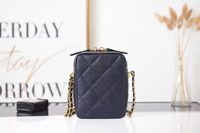 Chanel mini Shoulder Bag Grained Calfskin AS2857 black