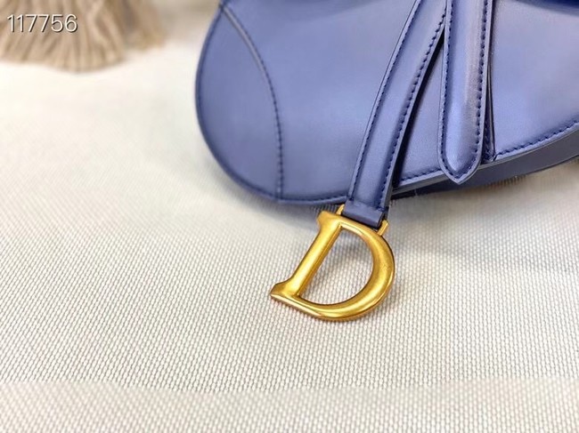 DIOR SMALL SADDLE BAG Calfskin M0445CW BLUE