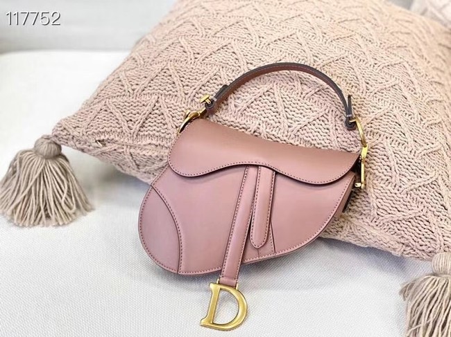 DIOR SMALL SADDLE BAG Calfskin M0445CW pink