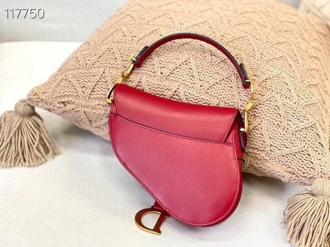 DIOR SMALL SADDLE BAG Calfskin M0445CW red