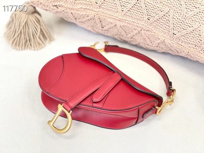 DIOR SMALL SADDLE BAG Calfskin M0445CW red