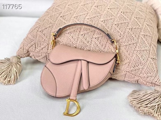 Dior SMALL SADDLE-TAS VAN KALFSLEER M0445CW PINK