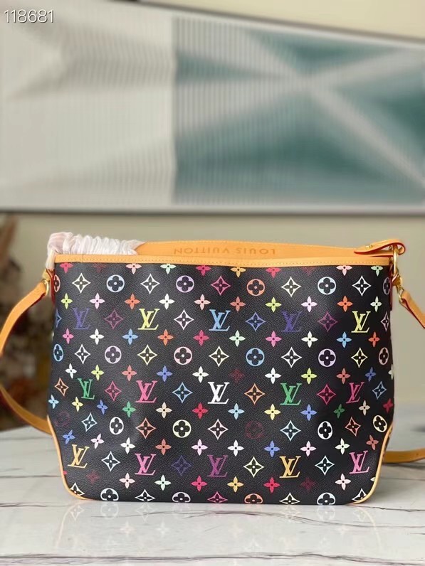 Louis Vuitton Monogram Canvas Original Leather M40352 black