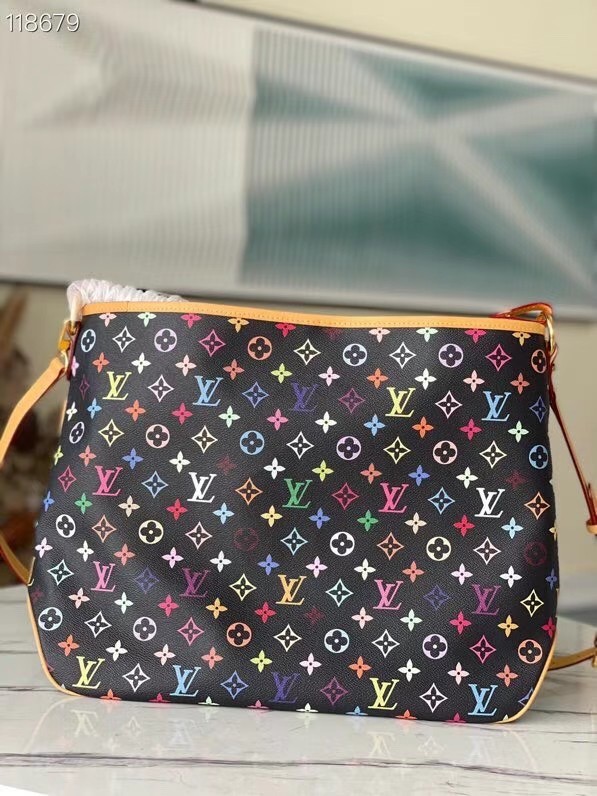 Louis Vuitton Monogram Canvas Original Leather M40353 black