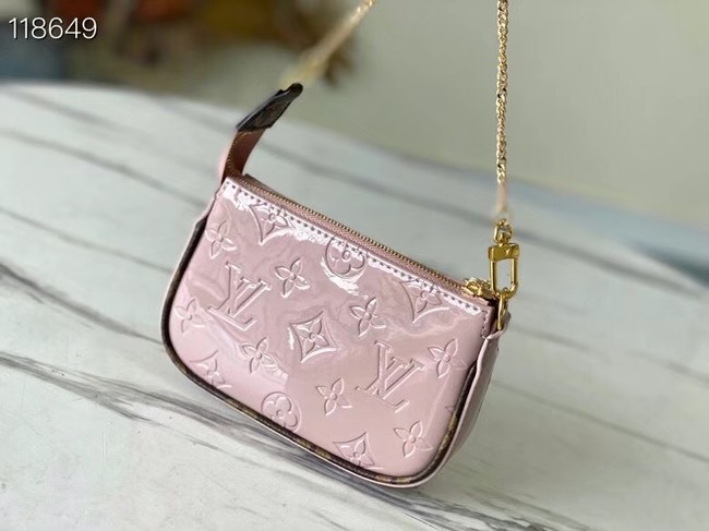 Louis Vuitton Monogram Vernis MINI POCHETTE ACCESSOIRES M58009 pink