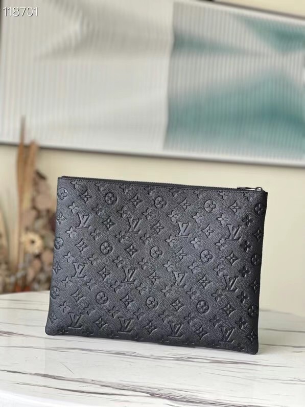 Louis Vuitton Original Monogram Empreinte POCHETTE M67461 black