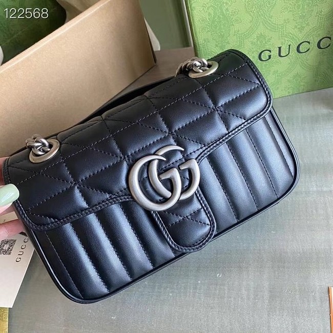 Gucci GG Marmont matelasse mini bag 446744 black