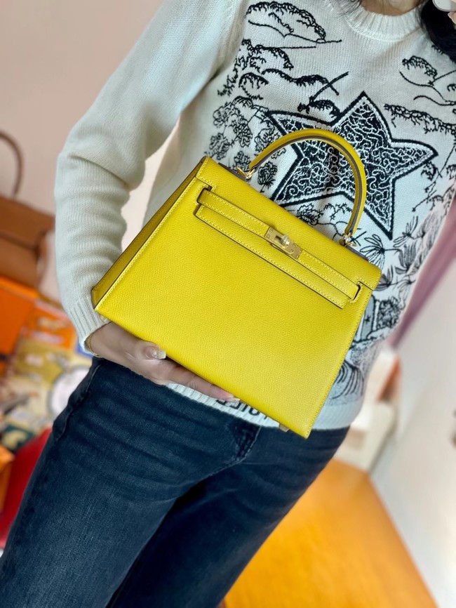 Hermes Original Epsom Leather KEL2578 lemon