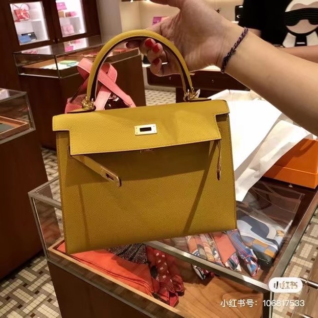 Hermes Original Epsom Leather KEL2578 lemon