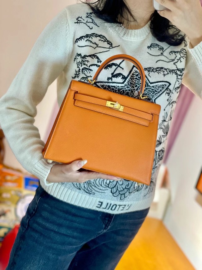 Hermes Original Epsom Leather KEL2578 orange