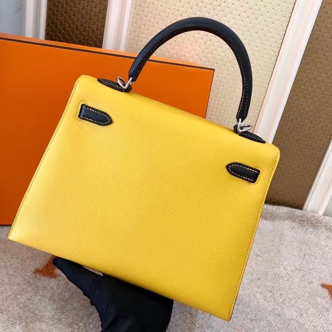 Hermes Original Epsom Leather KEL2578 yellow&black