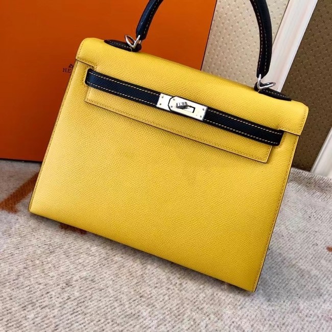 Hermes Original Epsom Leather KEL2578 yellow&black