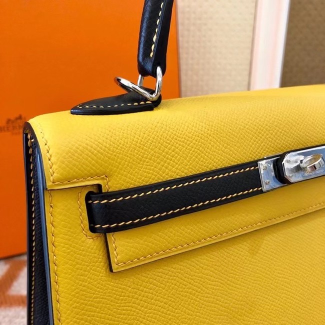 Hermes Original Epsom Leather KEL2578 yellow&black