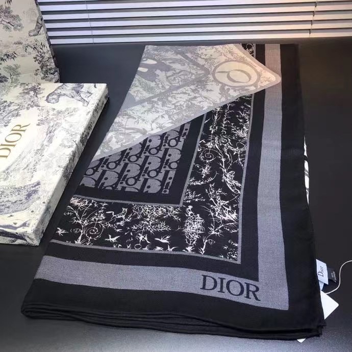 Dior scarf Wool&Cashmere 33679-1