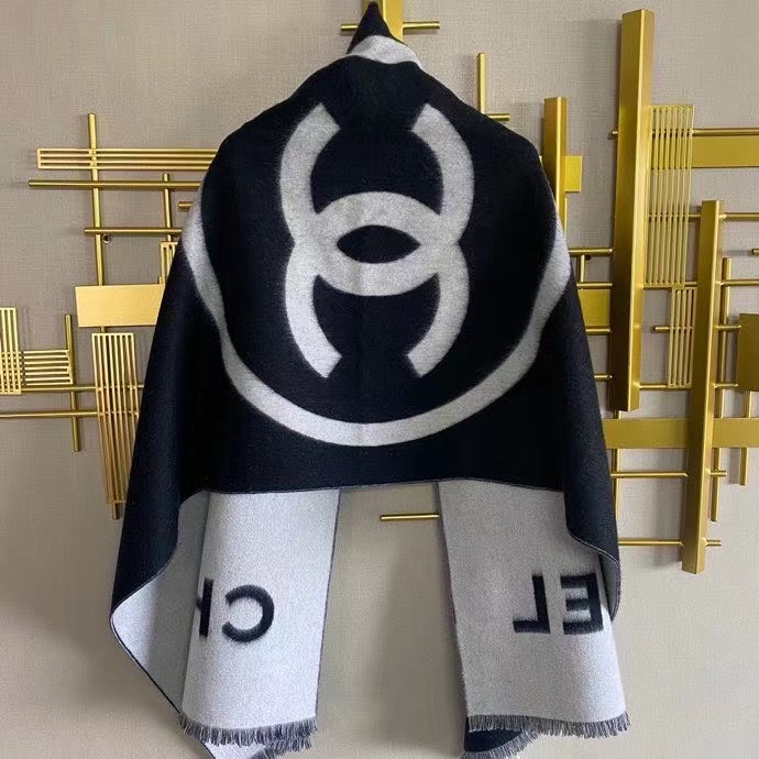 Chanel scarf Wool&Cashmere 33669