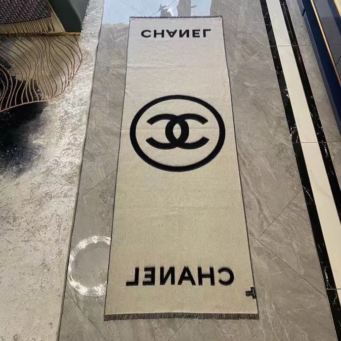 Chanel scarf Wool&Cashmere 33669