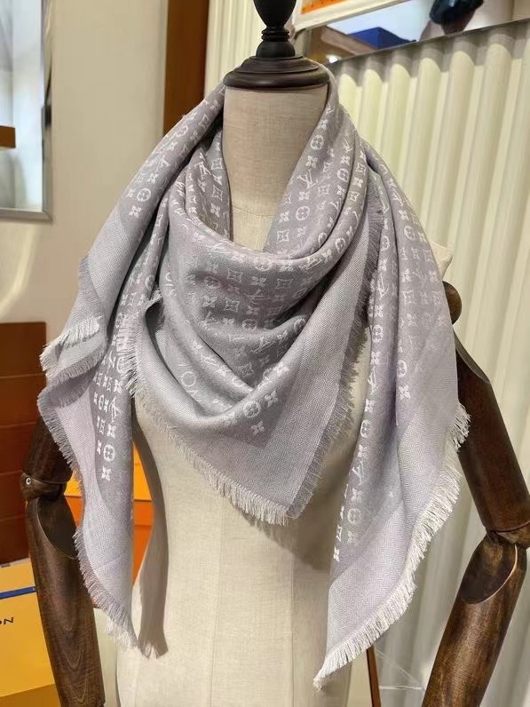 Louis Vuitton scarf Wool&Cashmere 33673-1