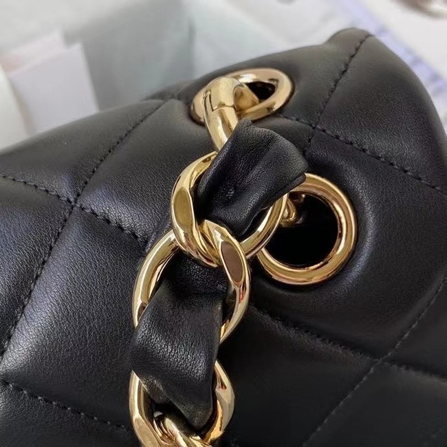 Chanel leather Shoulder Bag AS2798 black