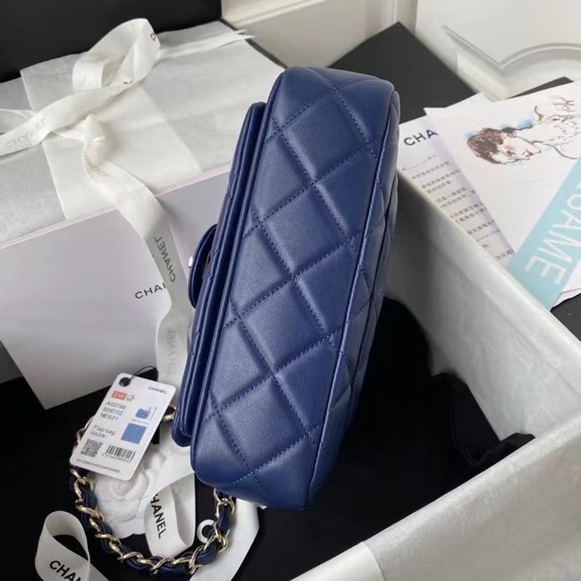 Chanel leather Shoulder Bag AS2798 blue