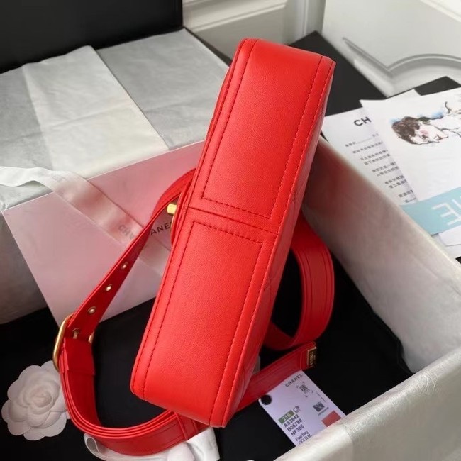 Chanel leather Shoulder Bag AS2842 red