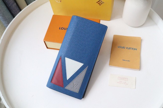 Louis Vuitton BRAZZA WALLET M30791 blue