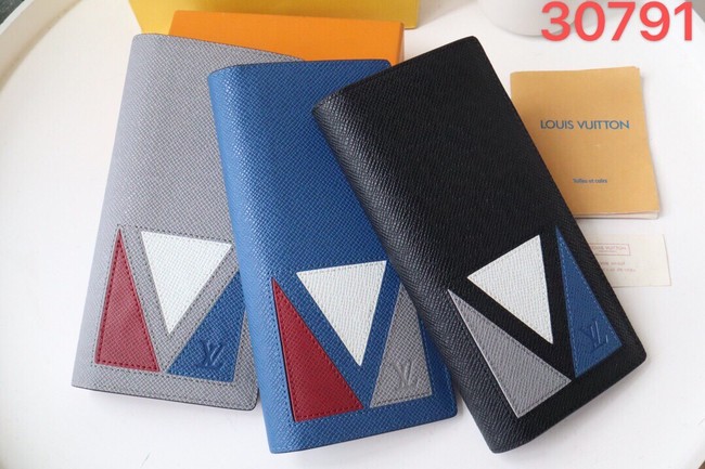 Louis Vuitton BRAZZA WALLET M30791 gray