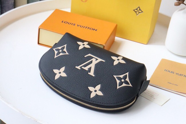 Louis Vuitton POCHETTE COSMETIQUE PM M59086 Black&Beige