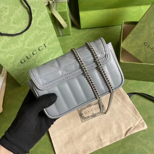 Gucci GG Marmont super mini bag 476433 Grey