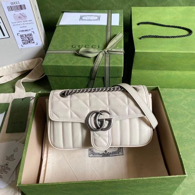 Gucci GG Marmont matelasse mini bag 446744 white