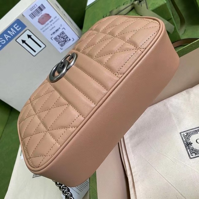 Gucci GG Marmont small shoulder bag 447632 Rose beige