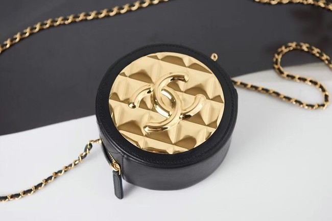 Chanel leather Shoulder Bag AP2388 black