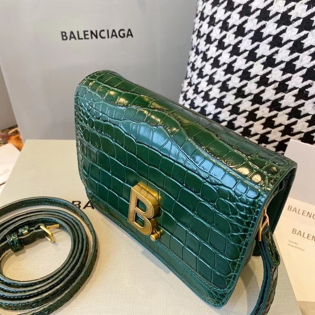 BurBerry Leather Shoulder Bag 80195 green