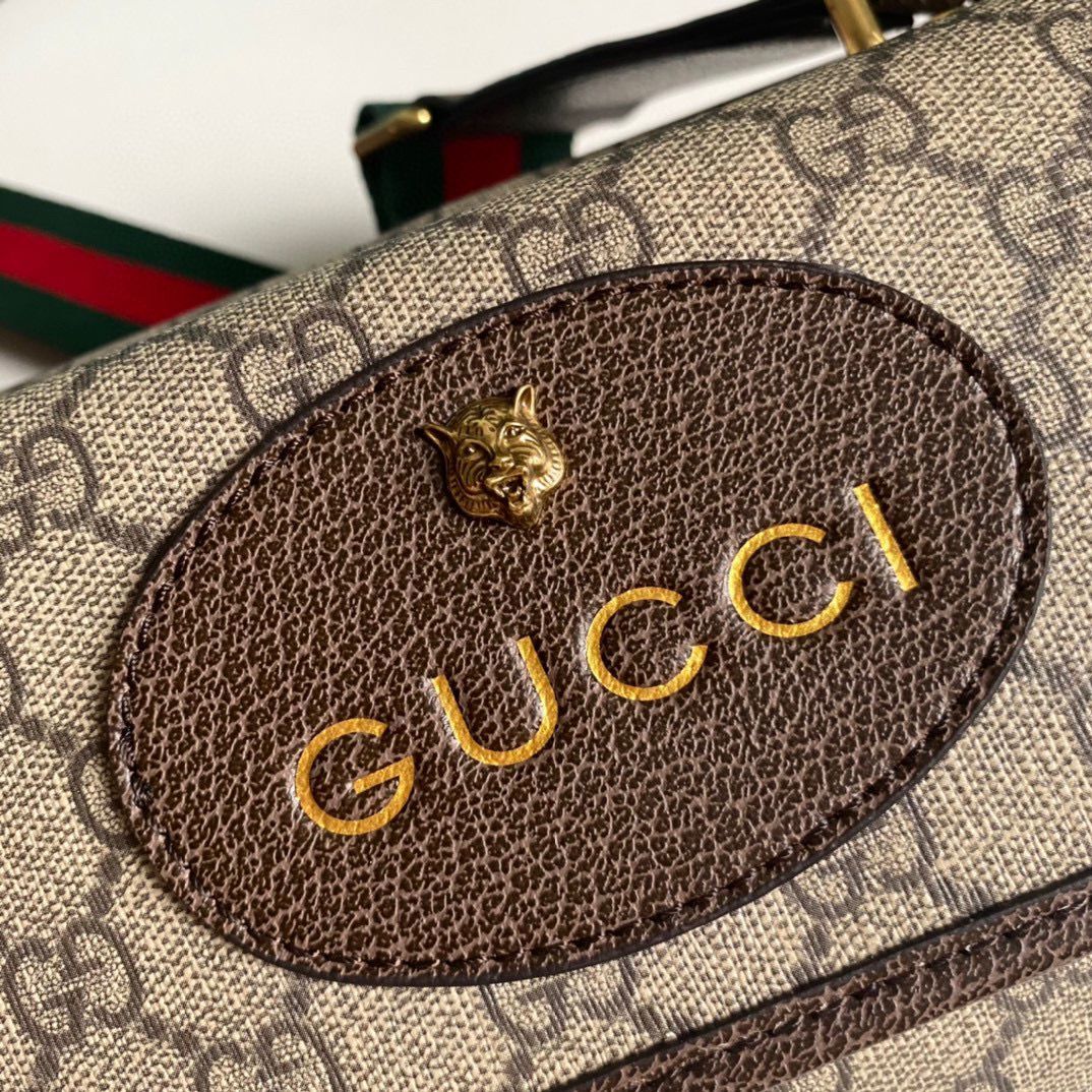 Gucci GG Supreme Messenger Original Leather Bag 501050 Beige