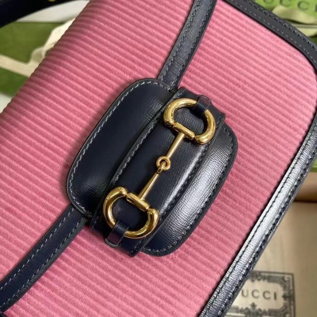 Gucci Horsebit 1955 small bag 602204 pink