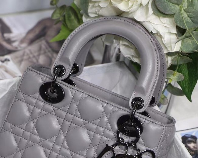 LADY DIOR MY ABCDIOR BAG Cannage Lambskin M0538I gray