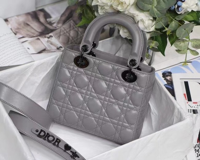 LADY DIOR MY ABCDIOR BAG Cannage Lambskin M0538I gray