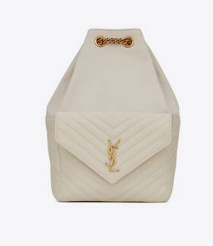 Yves Saint Laurent JOE BACKPACK IN LAMBSKIN 772609 BLANC VINTAGE